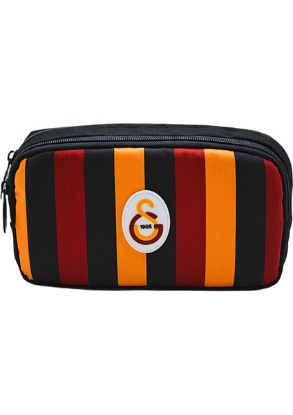 Galatasaray 2 Bölmeli Çucuklu Desenli Kalemlik Kalem Çantası
