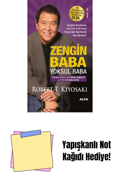 Zengin Baba Yoksul Baba + Yapışkanlı Not Kağıdı