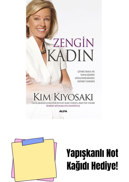 Zengin Kadın + Yapışkanlı Not Kağıdı