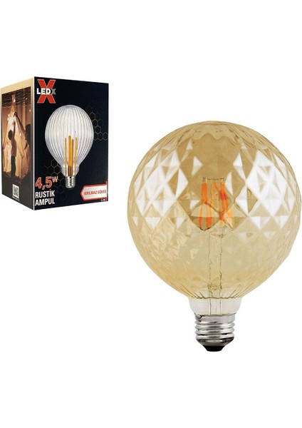Ledx Gds-95 Kırılmaz Gövde 4,5 Watt Rustik Ampul Dekoratif Lamba Aydınlatma