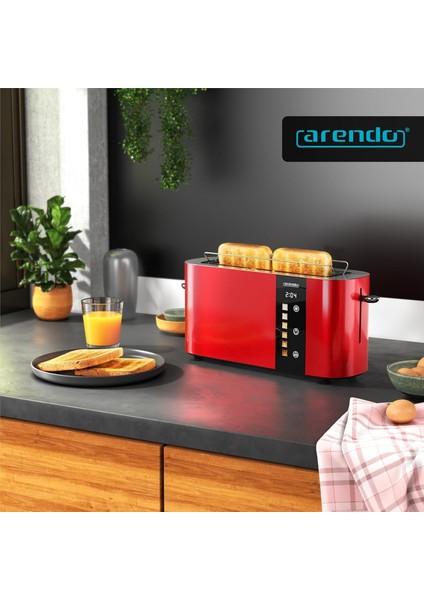 2 Dilim Paslanmaz Çelik Toaster Dokunmatik Ekranlı Çift Duvarlı Lüks Tasarım fiyatları