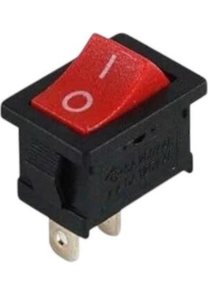Powermaster IC-125B-1 Mini Kırmızı Işıksız On-Off Aç Kapa Anahtar Düğme Buton
