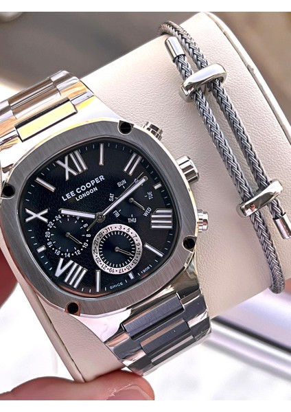 Italyan Bileklik Setli 2 Yıl Garantili Suya Dayanıklı Çelik Kordon Renk Atma Yapmaz VS.BLKT.0542