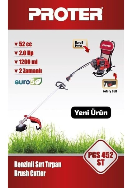 Pgs 452 St Benzinli Sırt Tırpan