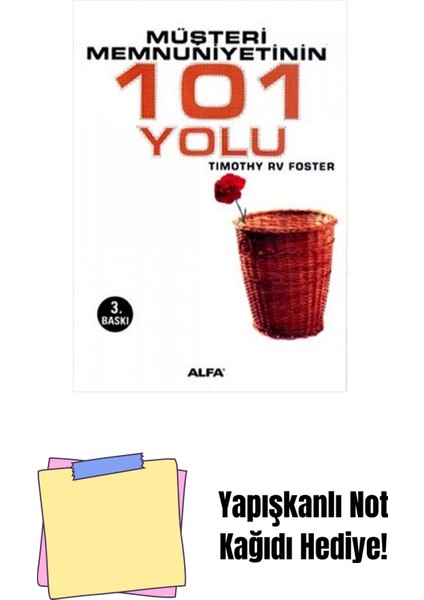 Müşteri Memnuniyetinin 101 Yolu + Yapışkanlı Not Kağıdı