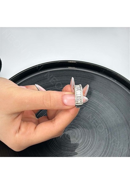 Zirkon Taşlı Yüzük 75, Gümüş Renk, Ayarlanabilir fiyatları