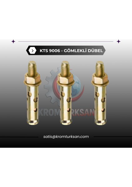Kromtürksan -Gömlekli Çekmeli Dübel M10X110
