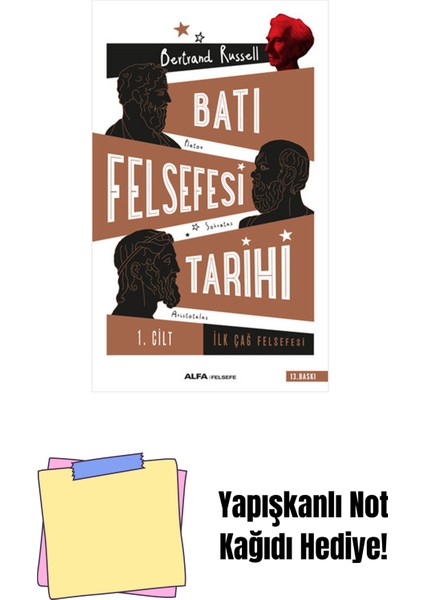 Batı Felsefesi Tarihi 1. Cilt + Yapışkanlı Not Kağıdı
