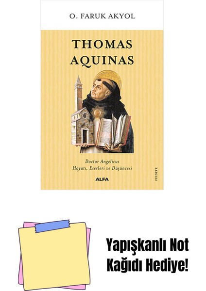Thomas Aquinas + Yapışkanlı Not Kağıdı