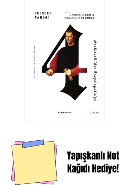 Felsefe Tarihi 4 (Ciltli) + Yapışkanlı Not Kağıdı