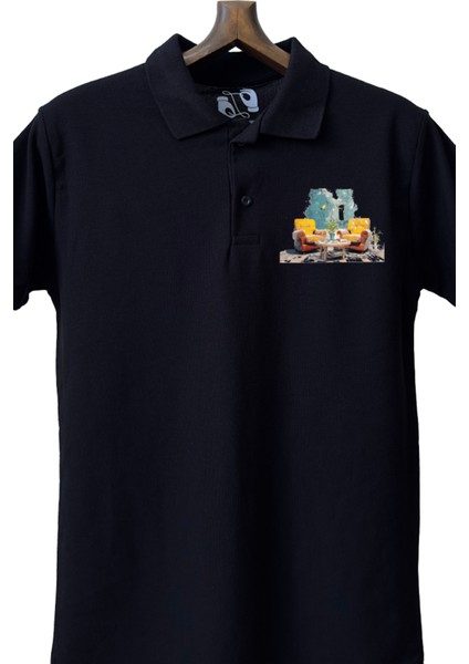 Siyah Lacoste Tasarım Polo Yaka modelleri