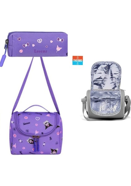 Yeni Sezon Isı Yalıtımlı Thermal Beslenme Çantası ve Kalemlik Çantası 2 Li Set ( Beslenme Çantası+Kalemlik )