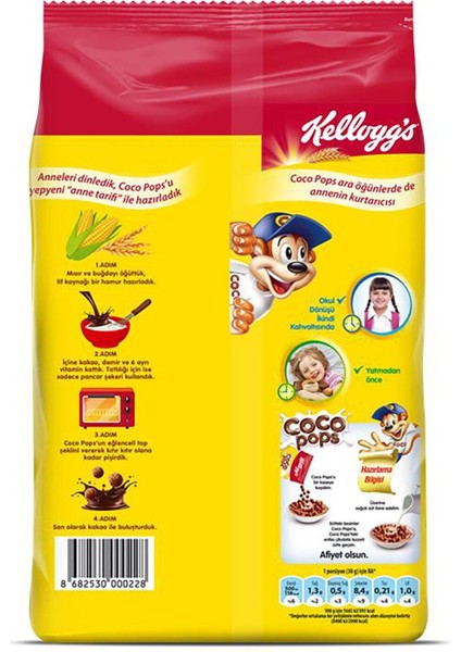 Coco Pops Kakaolu Mısır ve Buğday Gevreği 450 gr x 4 Adet modelleri