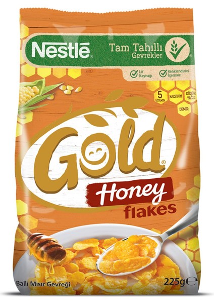 Gold Honey Flakes Ballı Mısır Gevreği 225 gr x 1 Adet