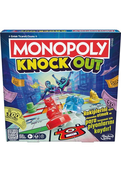 Monopoly Knockout Aile Partileri Için Kutu Oyunu - Türkçe Versiyonu