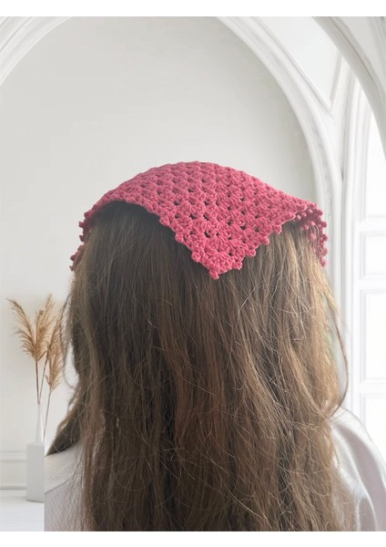 El Örgüsü Saç Bandana modelleri