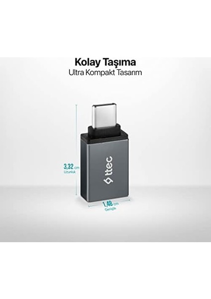 Type-C - Usb-A 3.0 Otg Dönüştürücü Adaptör fiyatları