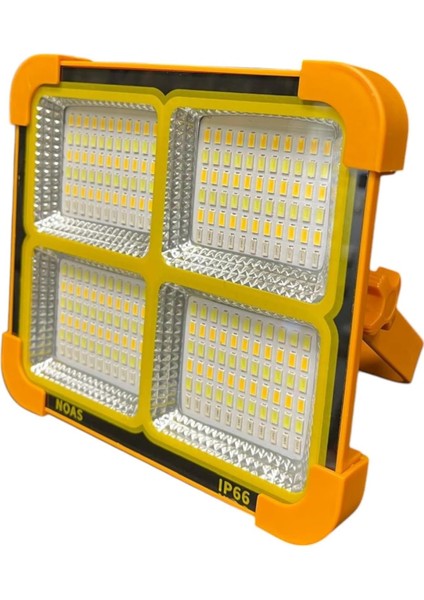 Portatif Solar LED Projektör 200W Güneş Enerjili Seyyar LED Işık IP66 Taşınabilir Kamp Bahçe Sokak Aydınlatması