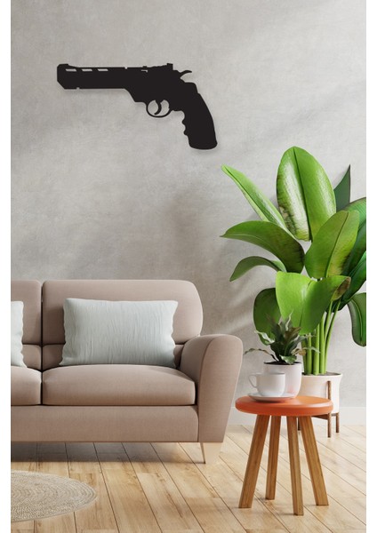 Kısa Revolver Metal Tablo