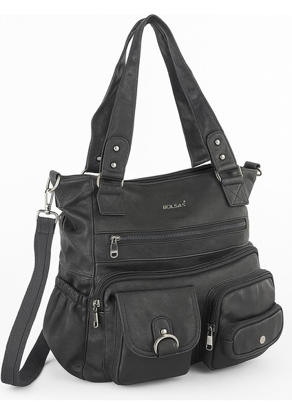 Bolsas Kadın Omuz Çanta Siyah 1035 modelleri