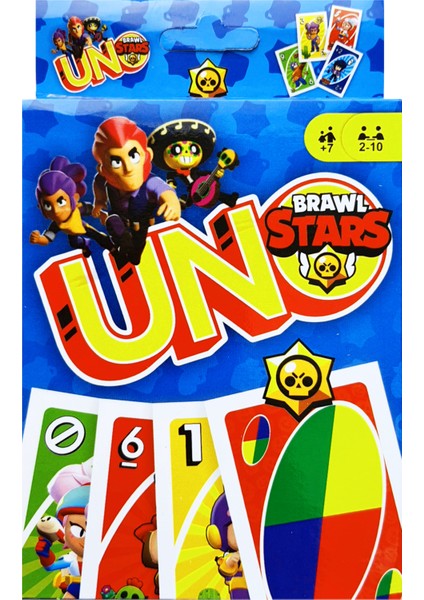 Resimli Uno Brawl Stars Oyun Kartı Mavi