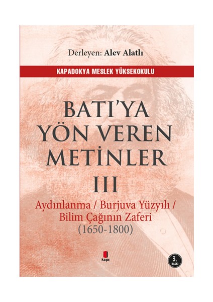 Batı’ya Yön Veren Metinler - 3 + Yapışkanlı Not Kağıdı fiyatları