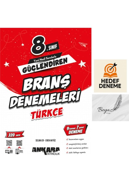 Ankara 8.sınıf Türkçe Güçlendiren Branş Denemeleri Hedef Deneme