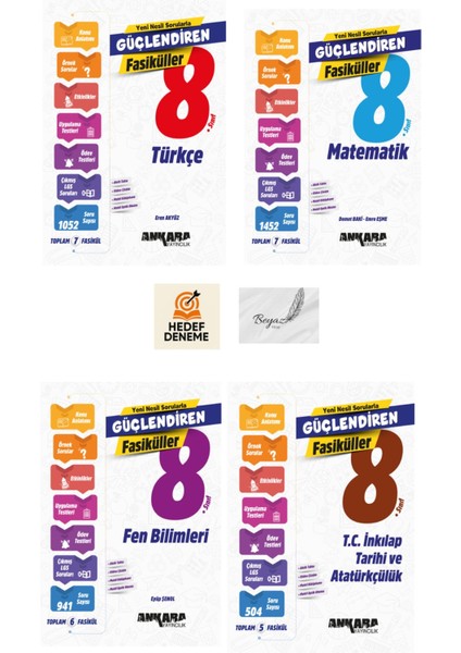 Ankara 8.sınıf Türkçe Matematik Fen Inkılap Güçlendiren Fasiküller Hedef Deneme