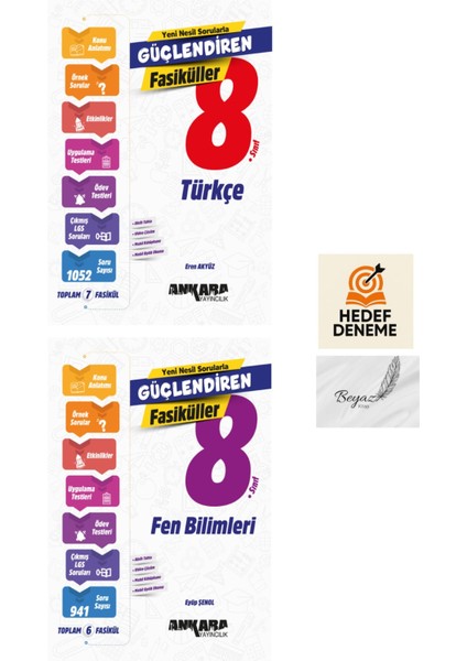 Ankara 8.sınıf Türkçe Fen Bilimleri Güçlendiren Fasiküller Hedef Deneme