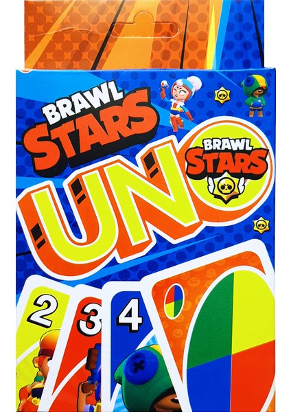 Resimli Uno Brawl Stars Oyun Kartı Turuncu