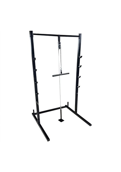 Squat Rack Barfiks Çalışma Istasyonu Makaralı 200CM
