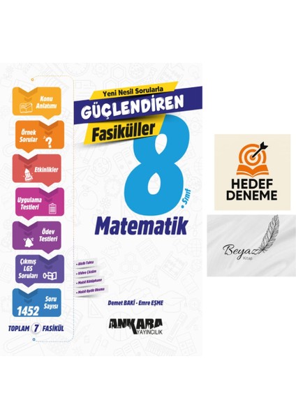 Ankara 8.sınıf Matematik Güçlendiren Fasiküller Hedef Deneme