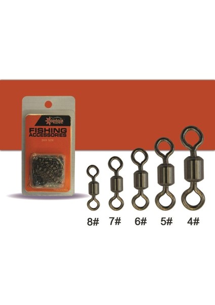 5195 Fırdöndü Rulmanlı Crane 100'LÜ Paket Black Nikel 3
