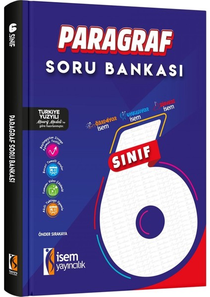 Isem Yayıncılık 6.sınıf Paragraf Soru Bankası