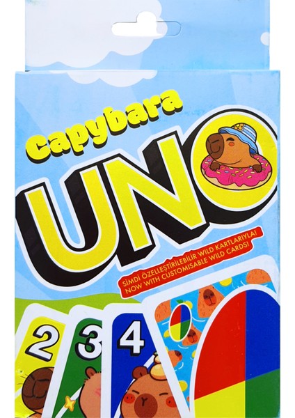 Resimli Uno Capybara Oyun Kartı