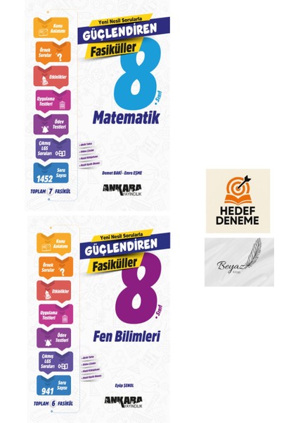 Ankara 8.sınıf Matematik Fen Bilimleri Güçlendiren Fasiküller Hedef Deneme