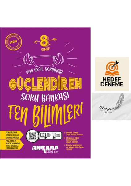 Ankara 8.sınıf Güçlendiren Fen Bilimleri Soru Bankası Hedef Deneme
