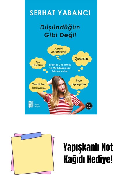Düşündüğün Gibi Değil + Yapışkanlı Not Kağıdı