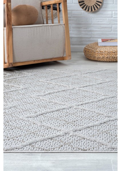 Bej Krem Modern Dokuma Halı Oturma Odası Salon Halısı indirimleri