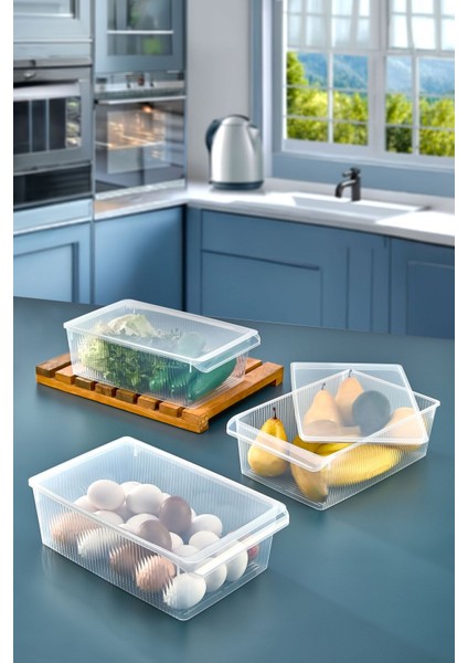 3 Adet Kapaklı Dolap Içi Buzdolabı Düzenleyici 6 Litre fiyatları