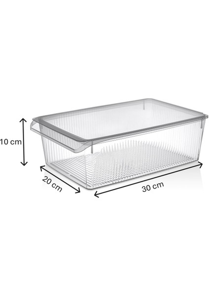 3 Adet Kapaklı Dolap Içi Buzdolabı Düzenleyici 6 Litre modelleri