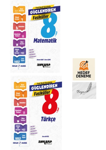 Ankara 8.sınıf Matematik Türkçe Güçlendiren Fasiküller Hedef Deneme
