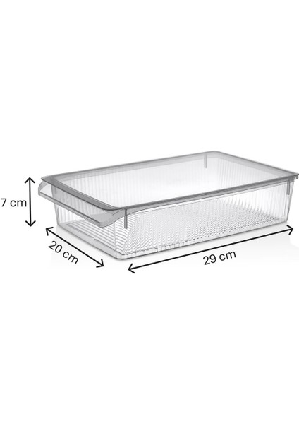 3 Adet Kapaklı Dolap Içi Buzdolabı Düzenleyici 4 Litre modelleri