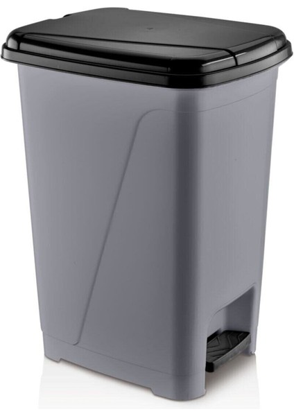 Iç Kovalı Pedallı Çöp Kovası 25 Litre Metalik