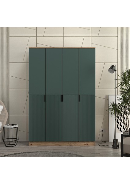 Venüs 4 Kapaklı Bazalı Gardırop Tamamı Mdf fiyatları