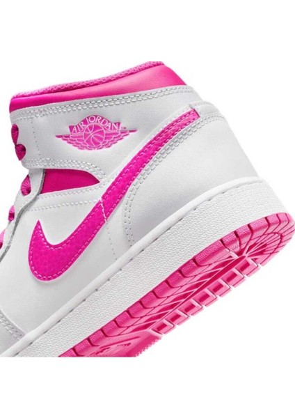 Air Jordan 1 Mid Bred Toe (W) Unisex Spor Ayakkabı fırsatları