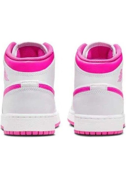 Air Jordan 1 Mid Bred Toe (W) Unisex Spor Ayakkabı indirimleri