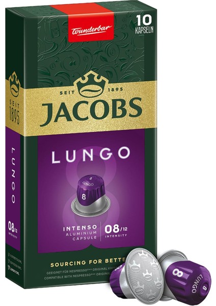 Lungo 8 Intenso Nespresso Uyumlu Kapsül Kahve 10 Kapsül