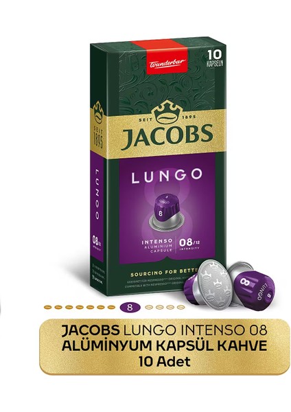 Lungo 8 Intenso Nespresso Uyumlu Kapsül Kahve 10 Kapsül fiyatları