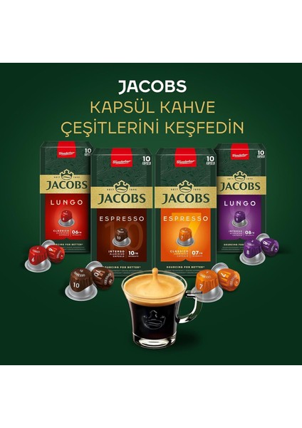 Lungo 8 Intenso Nespresso Uyumlu Kapsül Kahve 10 Kapsül